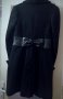 Дамско черно палто с паделка марка Radek's, снимка 2