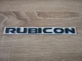 черен надпис емблема Jeep Rubicon, снимка 1