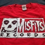 VTG Misfits Records Hi-Fi Scary-O-Phonic Sound Band Punk Red T-Shirt, снимка 1