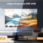 НОВ, ТЕСТВАН, ПЕРФЕКТЕН 4k проектор HYTOBP Y3 с WiFi 6 и Bluetooth 5.2, 800 ANSI Native 1080P..., снимка 5