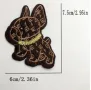 Френски Булдог куче Louis Vuitton лого апликация за дреха дрехи самозалепваща се нашивка нашивки, снимка 2