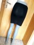 Черна къса елатична пола с пайети С, снимка 3