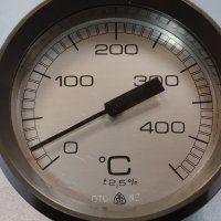 биметален термометър DTU N2 ф100mm, 0/+400°C, L-100mm, снимка 6 - Резервни части за машини - 37106998