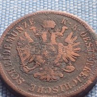 Рядка монета 4 кройцера 1861г. Франц Йозеф Австрийска империя 30402, снимка 9 - Нумизматика и бонистика - 42983797