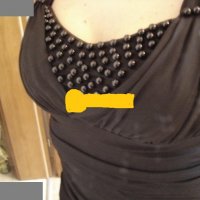 къса черна рокля, снимка 1 - Рокли - 5809587