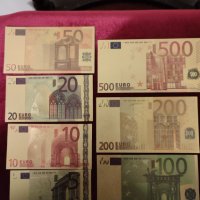 Предлагам Лот от 7 бр златни банкноти ЕВРО, снимка 5 - Нумизматика и бонистика - 44099880