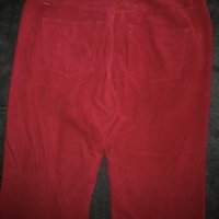 Дизайнерски червени джинси "Jackpot" by Carly Gry / голям размер, снимка 4 - Панталони - 14225321