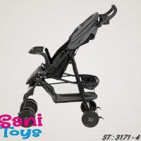 Лятна детска количка ZIZITO Adel, тъмно сива, снимка 3 - Детски колички - 38205645