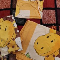 3 части 60/120 бебешки спален комплект с жирафи , снимка 3 - Спално бельо и завивки - 38014310