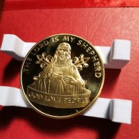 Сувенирна монета "Исус Христос", колекция от колекционерски възпоменателни монети за Коледа, снимка 2 - Нумизматика и бонистика - 35272005