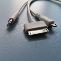 Кабел за зареждане USB - с 3 различни накрайника, снимка 4 - USB кабели - 43630165