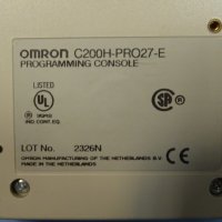 програматор Omron PR027 programming console, снимка 5 - Резервни части за машини - 39373966