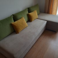 Промоция 200 лв Разтегателен диван с лежанка Виденов, снимка 3 - Дивани и мека мебел - 44043546