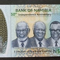 Банкнота. Намибия . 30 долара. 2020 година. Юбилейна. Независимост на Намибия. Полимер., снимка 4 - Нумизматика и бонистика - 38408116