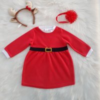 Детска Коледна рокля H&M 9-12 , снимка 1 - Бебешки рокли - 42950882