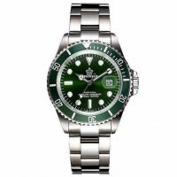 Мъжки часовник Reginald Silver Green сребристо-зелен неръждаема стомана нов luxury , снимка 5 - Мъжки - 37005727