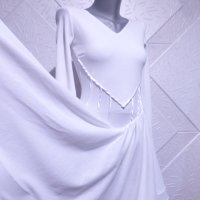Бяла рокля за спортни танци , снимка 2 - Детски рокли и поли - 41140912