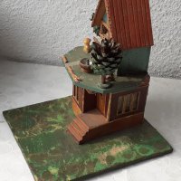 Стар макет на къща с 2 етажа със свещник, снимка 6 - Други - 40224118