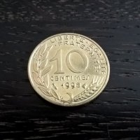 Монета - Франция - 10 сентима | 1998г., снимка 2 - Нумизматика и бонистика - 28374364