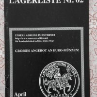 Lagerliste Nr. 62 - April 2003 , снимка 1 - Нумизматика и бонистика - 39945747