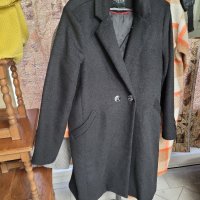 MOHITO класическо вълнено,черно палто- 42 размер , снимка 8 - Палта, манта - 43178302
