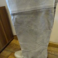 100% Ествествена кожа - Дамски ботуши Made in Italy, снимка 3 - Дамски ботуши - 32528088