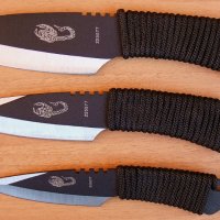 Ножове за хвърляне/кунай/-тип кама-3 броя и 3 цвята, снимка 11 - Ножове - 8909176