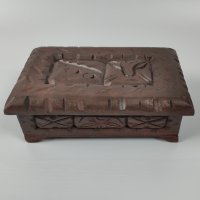 Кутия с дърворезба, снимка 4 - Антикварни и старинни предмети - 43897168