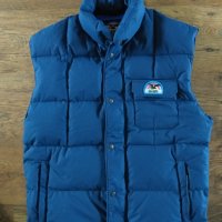 salewa qualitats daune vintage 90's winter retro rare streetwear logo mens vest - ретро пухен елек М, снимка 4 - Други - 43838286