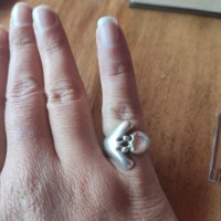 Сребърен пръстен (62), снимка 4 - Пръстени - 38500519