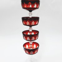 Чаши за шампанско, червен кристал (2.2), снимка 9 - Чаши - 43865290