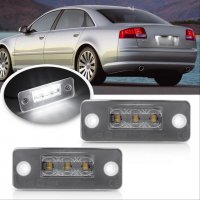 LED Плафони За Регистрационен Номер За:Audi A8/S8 (D3-4E), снимка 1 - Аксесоари и консумативи - 35271722