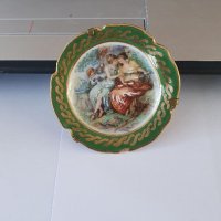 Антикварна порцеланова миниатюра на Limoges , снимка 1 - Антикварни и старинни предмети - 38180496