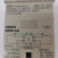 Реле за време OMRON H3CR-A  100-240 AC  100-125 DC, снимка 2 - Резервни части за машини - 28167734