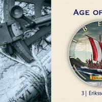 Сребърна монета Американски орел 1 oz Age of Sails Кораб на Eriksson, снимка 3 - Нумизматика и бонистика - 33261861