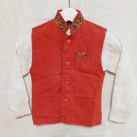 Официална индийска риза с жилетка за момченце