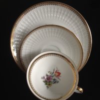 Winterling Bavaria 1950 - 1970 г. Трио за кафе/чай и десерт чаша чинии сервиз сет, снимка 4 - Антикварни и старинни предмети - 33395201