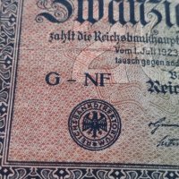 Райх банкнота - Германия - 20 000марки / 1923 година - 23677, снимка 3 - Нумизматика и бонистика - 33373437