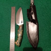 Нож за дране от s390 стомана закалена на 67 hrc. , снимка 1 - Ножове - 35400390
