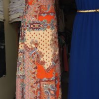 УНИКАЛНО КРАСИВА дълга рокля с пейсли принт - ХС размер , снимка 3 - Рокли - 36990687