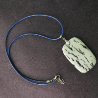 Висулка яспис, естествен камък, нова, собствен модел, снимка 1 - Колиета, медальони, синджири - 44900915