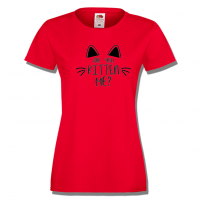 Дамска тениска,Are You Kitten Me.тениска с котка,Животни,Изненада,, снимка 2 - Тениски - 36427829