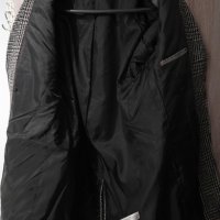 Италианско мъжко елегантно палто. Ново. Размер XL. Цвят черно-сив. Модерна кройка Calliope, снимка 5 - Палта - 43171898