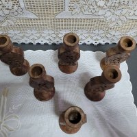 дървени свещници с формата на бухалче , снимка 6 - Други - 43838444