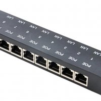 Poe HUB Splitter Injector 8Порта DC Мрежови Инжектор IP Камери NVR 8Портов Суич от които 8хПорта POE, снимка 1 - IP камери - 32772810