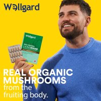 Wellgard Organic Lions Mane хранителна добавка гъби лъвска грива - 60 капсули, снимка 4 - Хранителни добавки - 43990120