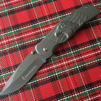 Browning poccket knife автоматичен нож с 3Д орел на дръжката, снимка 1 - Ножове - 25579043
