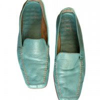 Aero Soles дамски обувки синьо-зелени естествена кожа, снимка 4 - Дамски ежедневни обувки - 33485685