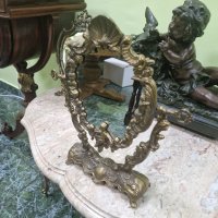 Чудесно антикварно бронзово френско огледало , снимка 2 - Антикварни и старинни предмети - 44125769