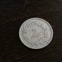 Монета - Франция - 5 франка | 1949г., снимка 1 - Нумизматика и бонистика - 27728186